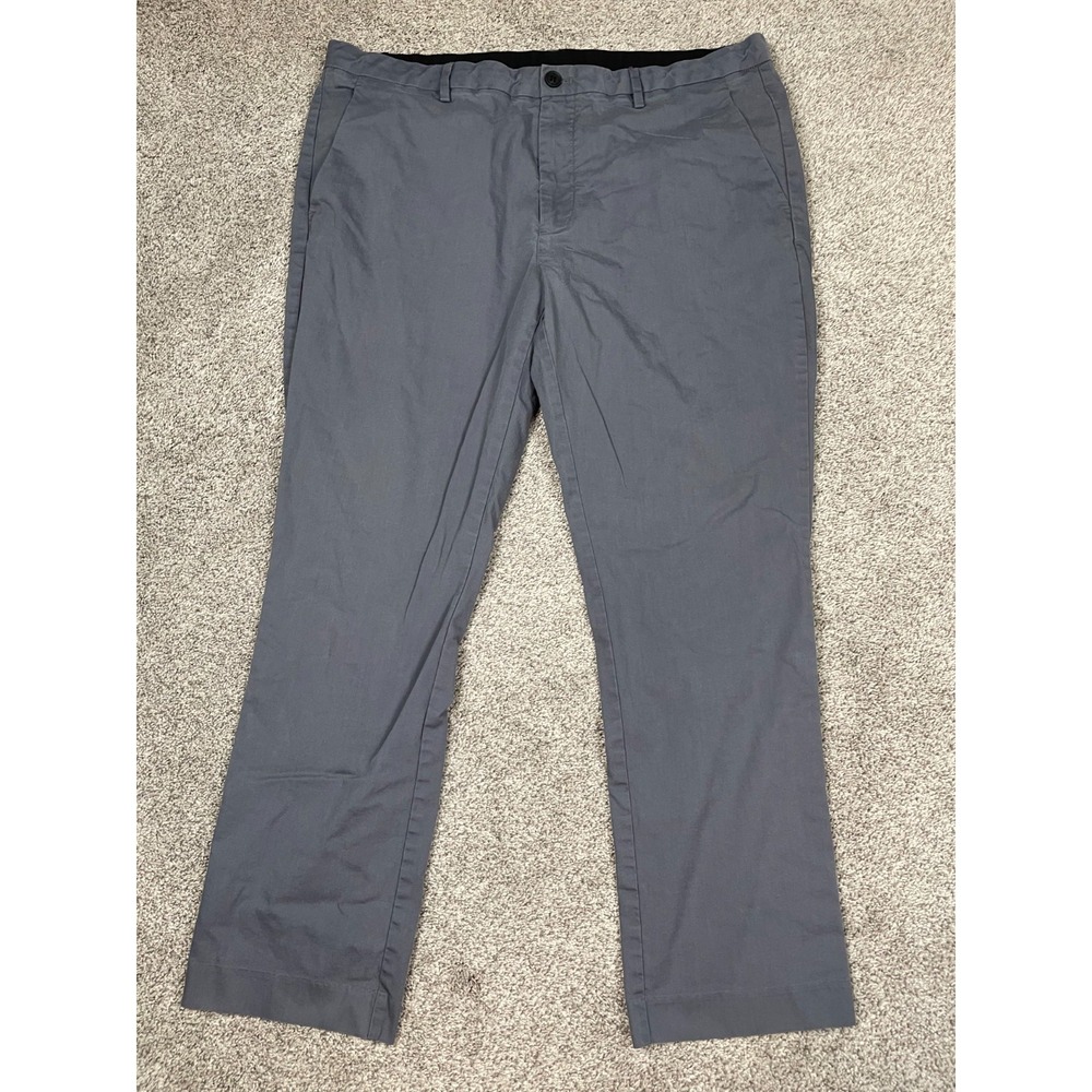 Bonobos Pants Mens 38 Gray Slim Adjustable Waist Chino Leisure Preppy Classic